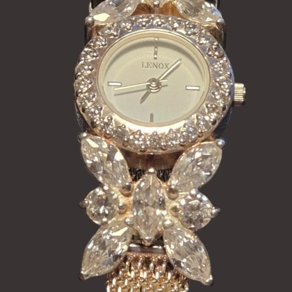 Gorgeous LENOX Crystal, Sterling Silver Butterfly Ladies Butterfly Watch - Picture 8 of 9